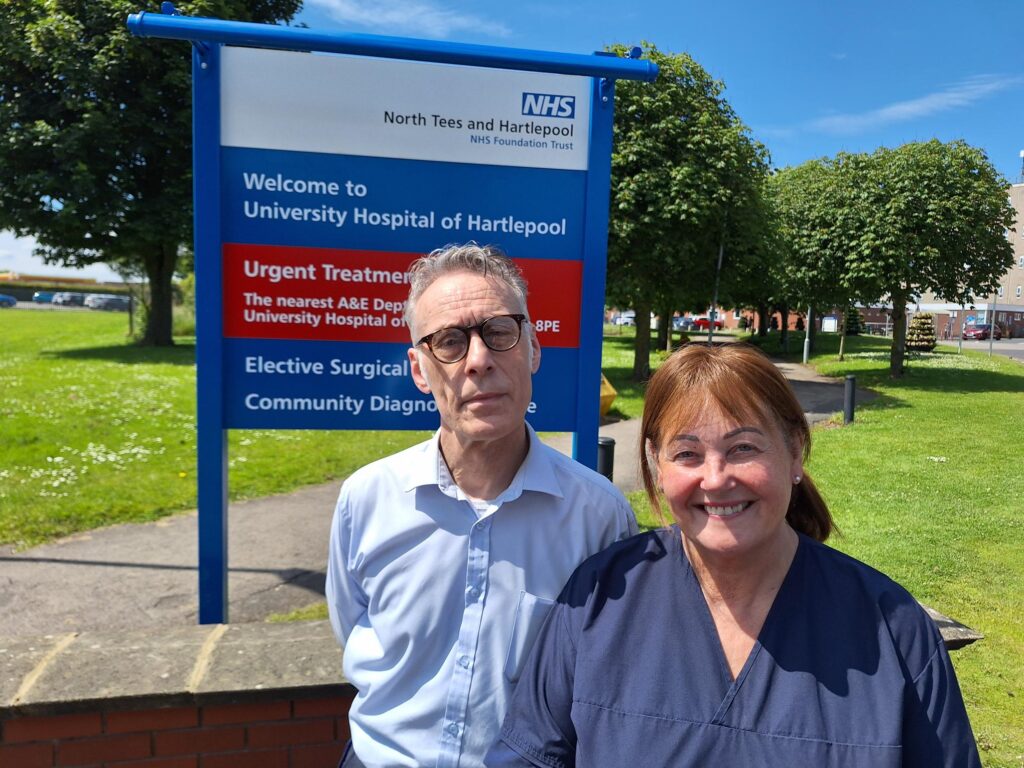 Outpatient receptionist Laurence Herdman and specialist nurse Moira Sheerin (2)