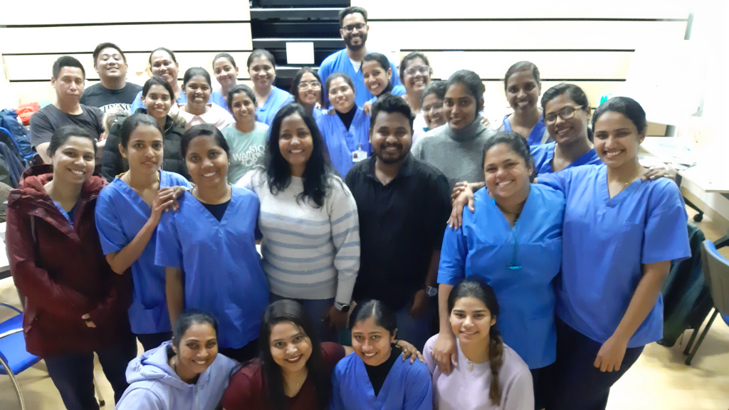 A group of international nurses.