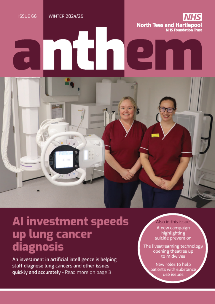 Anthem winter 2024/25 magazine - cover shows two radiologists.