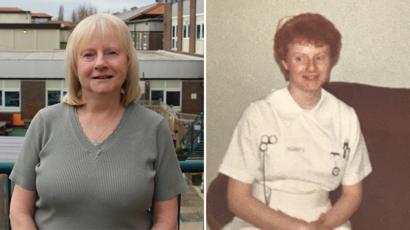 Karen Kilburn now and then.