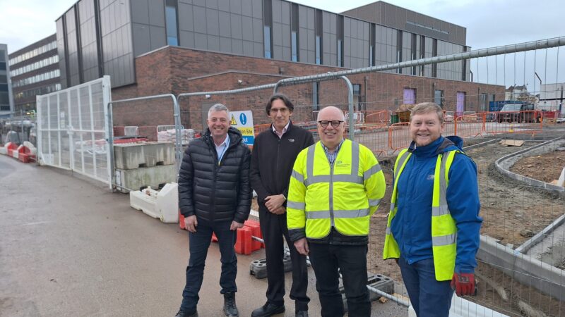 Staff stood in front of new diagnostic centre.